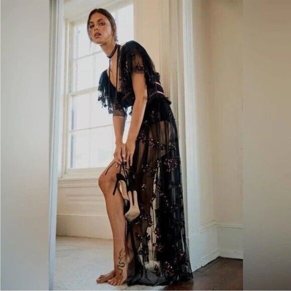 NWT Free People Just A Dream Maxi Bodysuit Dress Size XS Z498 - Picture 4 of 10
